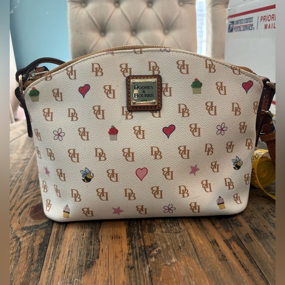 Dooney & Bourke Gretta Bees & Hearts Satchel - Picture 2 of 16